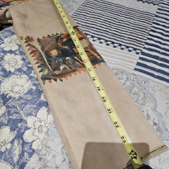 THE TRAIL OF PAINTED PONIES Artistic Horse Print Blazer with Faux Fur Collar - Picture 8 of 8